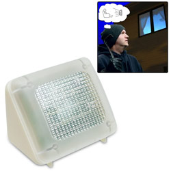 Burglar Deterrent: Simulates Light From a TV Screen Price: $34.95