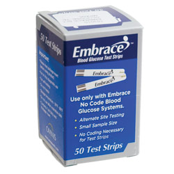 Embrace Blood Glucose Test Strips: 50 Strips Price: $15.95