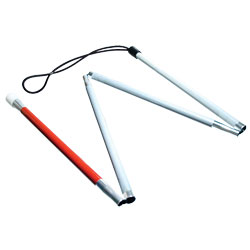 Gripless EZ ID Folding 4-Section Cane - 60 inches Price: $18.95