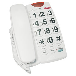 Big Button 40dB Amplified Speakerphone: White Price: $34.95