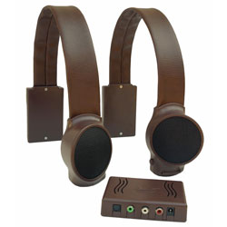 Wireless TV Listening Speakers - Dark Brown Price: $249.95