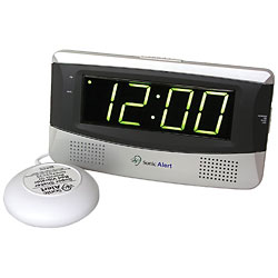 Sonic Alert Alarm Clock with Bed Shaker Price: $39.95