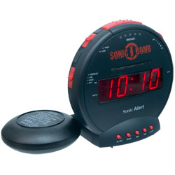 Sonic Bomb Alarm Clock and Bed Shaker Price: $36.95